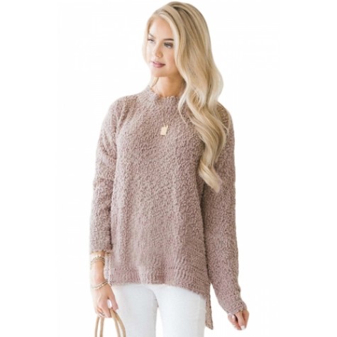 pink cozy pullover
