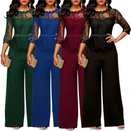 red lace jumpsuit plus size