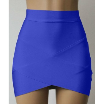 Slim Fit Skinny Trendy Style Bandage Skirt For Women black rose blue white