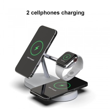 3 in 1 Wireless Charger Stand For iPhone 12 13 14 pro max Airpods Pro 2 3 Apple iWatch 8 7 6 Magsafe QI fast Charging Station
