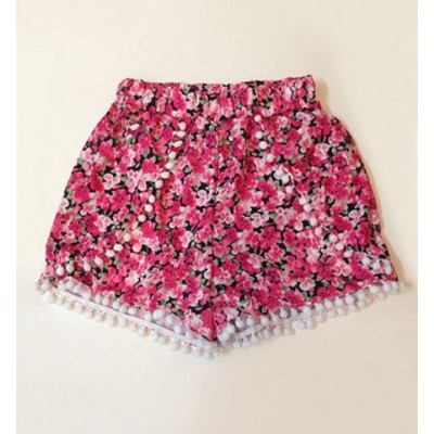 Casual Women s Floral Print Beach Shorts red (Casual Women s Floral ...