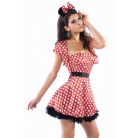 Naughty Mouse Costume red