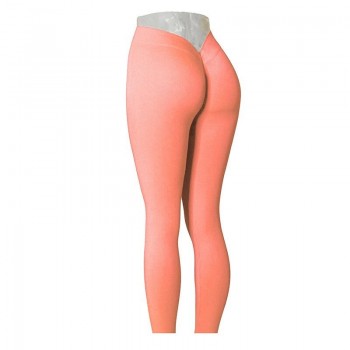 Red Orange Push Up Scrunch Leggings for Women