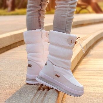 2019 Winter Platform Women Boots Children Rubber anti-slip Snow Boots Shoes for wome Waterproof Warm Winter Shoes Botas