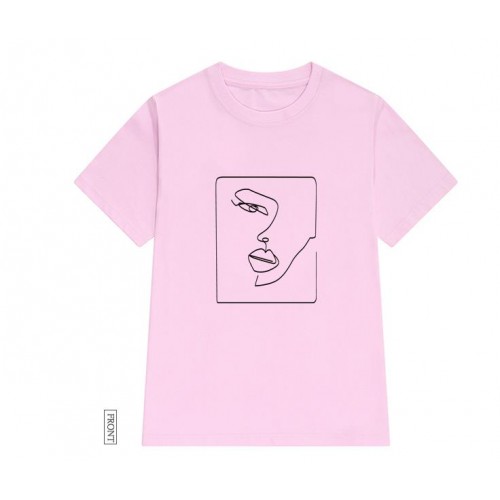 face abstract simple Women tshirt Cotton Casual Funny t shirt Gift For ...