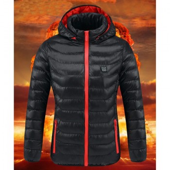 Women USB Electric Battery Heated Jackets Outdoor Long Sleeves Heating ...