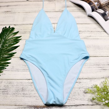 2020 New Deep-V One Piece Swimsuit Female Backless Bodysuit Brazilian ...