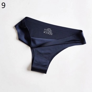 Seamless Panties Women Briefs Nylon Ultra-thin G-string Thongs Low Rise ...