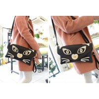 Fashion Women's Clutch With Owl Pattern and PU Leather Design Blue 