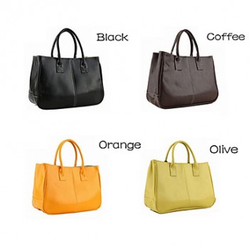 Lady's Solid Color Tote  