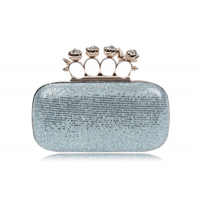 Party Women's Evening Bag With Rhinestone and Sparkling Glitter Design