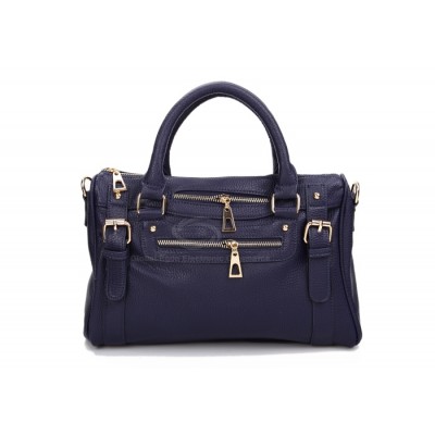 Work Women's Tote With PU Leather and Belts Studs Zipper Design